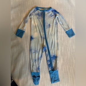Little Sleepies Milky Way tie dye Zippy